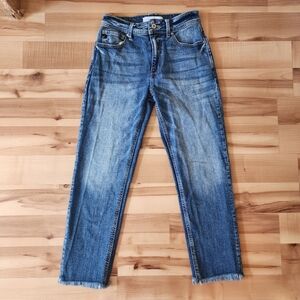 Kancan High Waist Cropped Raw Hem Skinny Jeans Size 3 / 25